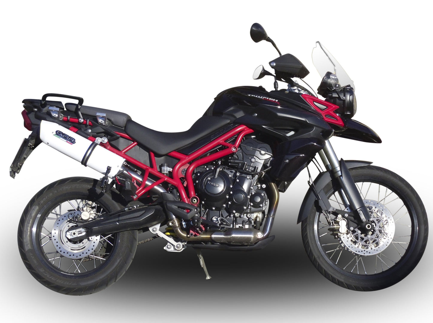 GPR Triumph Tiger 800 (10/17) Slip-on Exhaust "Albus Ceramic" (EU homologated) – Accessories in the 2WheelsHero Motorcycle Aftermarket Accessories and Parts Online Shop