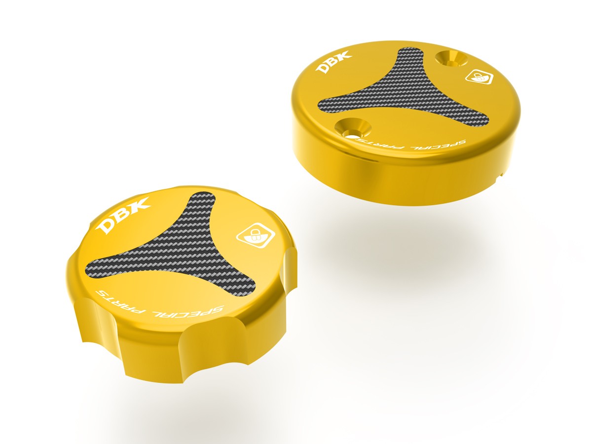DBK TLS01 Ducati / KTM Front Fluid Tanks Caps – Accessories in the Motoraider Motorcycle Aftermarket Accessories and Parts Online Shop