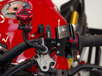 DBK TLS01 Moto Guzzi V100 / Stelvio Front Fluid Tanks Caps – Accessories in the Motoraider Motorcycle Aftermarket Accessories and Parts Online Shop