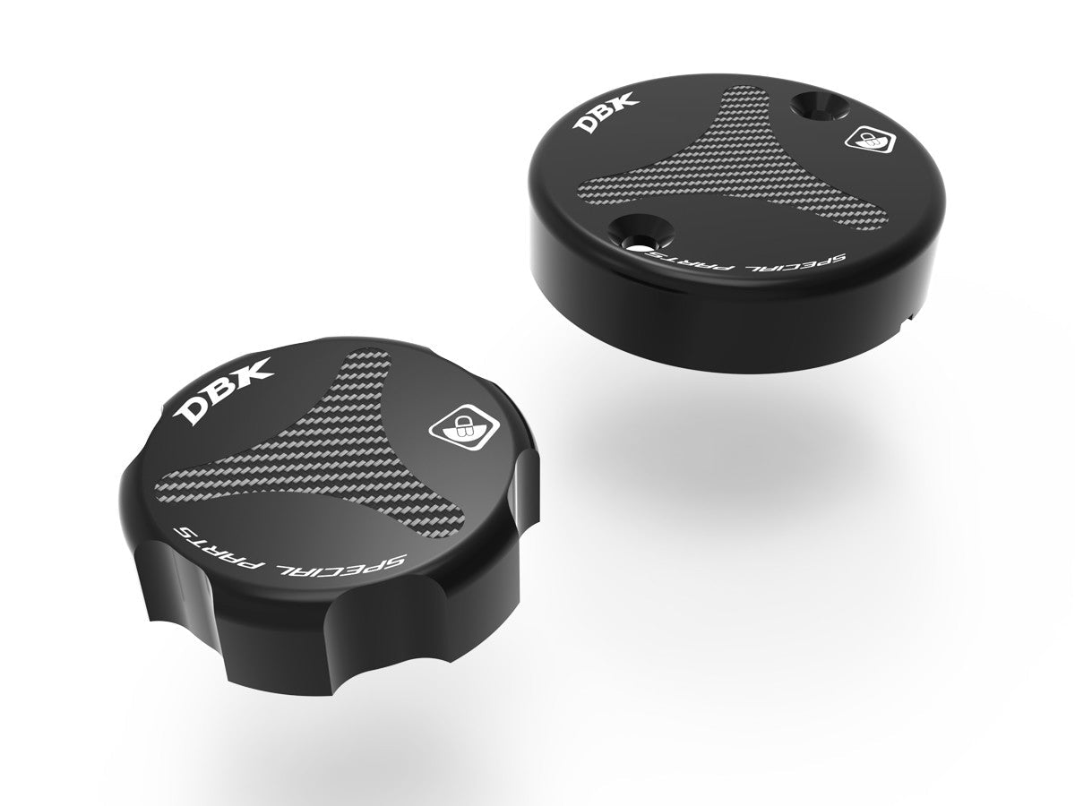 DBK TLS01 Ducati / KTM Front Fluid Tanks Caps – Accessories in the Motoraider Motorcycle Aftermarket Accessories and Parts Online Shop