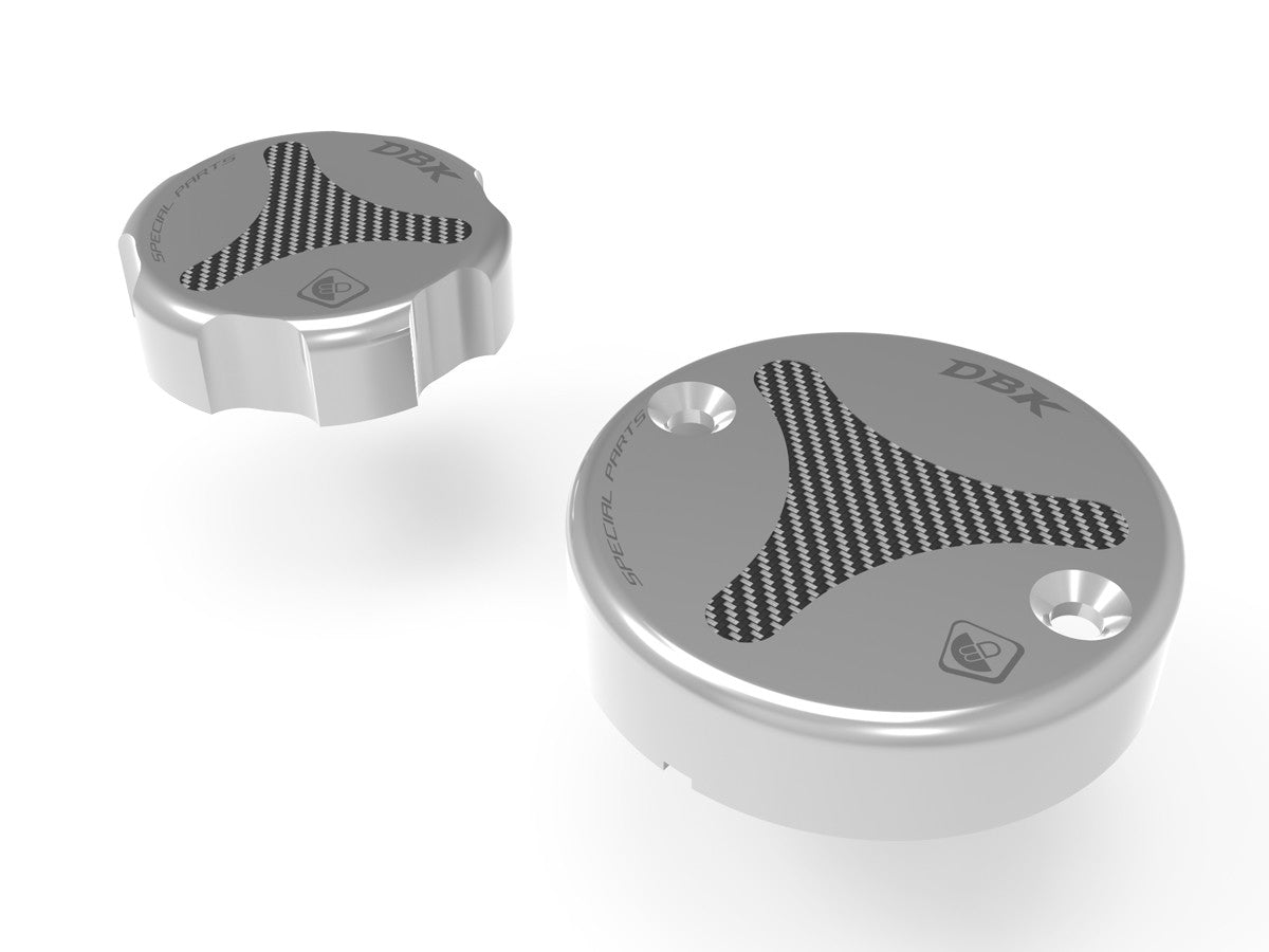 DBK TLS01 Ducati / KTM Front Fluid Tanks Caps – Accessories in the Motoraider Motorcycle Aftermarket Accessories and Parts Online Shop