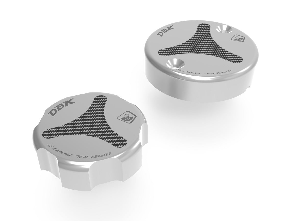 DBK TLS01 Ducati / KTM Front Fluid Tanks Caps – Accessories in the Motoraider Motorcycle Aftermarket Accessories and Parts Online Shop