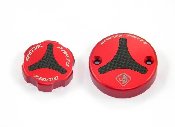 DBK TLS01 Ducati / KTM Front Fluid Tanks Caps – Accessories in the Motoraider Motorcycle Aftermarket Accessories and Parts Online Shop