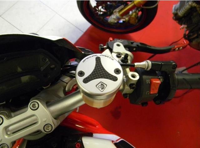 DBK TLS01 Moto Guzzi V100 / Stelvio Front Fluid Tanks Caps – Accessories in the Motoraider Motorcycle Aftermarket Accessories and Parts Online Shop