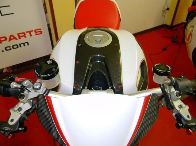 DBK TLS01 Moto Guzzi V100 / Stelvio Front Fluid Tanks Caps – Accessories in the Motoraider Motorcycle Aftermarket Accessories and Parts Online Shop