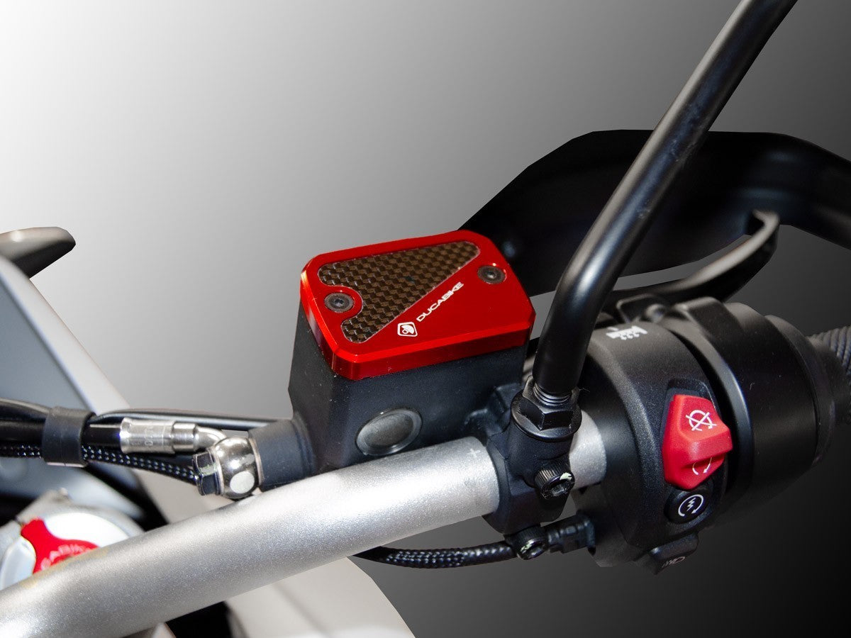 TLS13 - DBK Ducati DesertX / Scrambler 800 / 1100 (2015+) Brake / Clutch Fluid Tank Caps (Pair) – Accessories in the Motoraider Motorcycle Aftermarket Accessories and Parts Online Shop