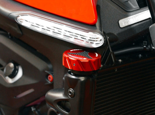 TRA01 - DUCABIKE Ducati Monster (2014+) Water Radiator Cap Cover – Accessories in the Motoraider Motorcycle Aftermarket Accessories and Parts Online Shop
