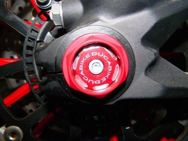 TRS02 - DUCABIKE Ducati Front Wheel Cap (left; bi-color) – Accessories in the Motoraider Motorcycle Aftermarket Accessories and Parts Online Shop