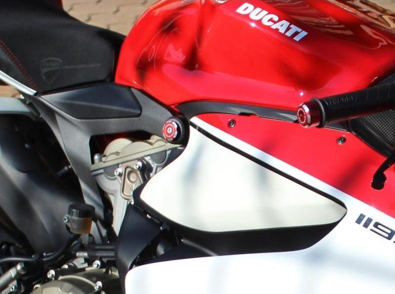 TT95902 - DUCABIKE Ducati Panigale 1299 / 959 / V2 (20/24) Frame Plugs (bi-color) – Accessories in the Motoraider Motorcycle Aftermarket Accessories and Parts Online Shop