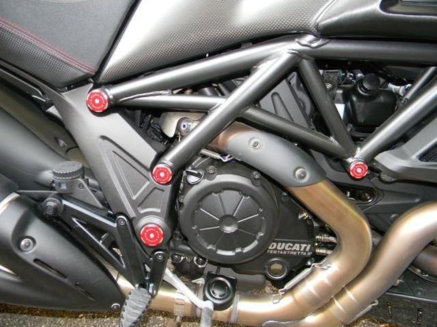 TTDV02 - DUCABIKE Ducati Diavel 1200 Frame Plugs – Accessories in the Motoraider Motorcycle Aftermarket Accessories and Parts Online Shop