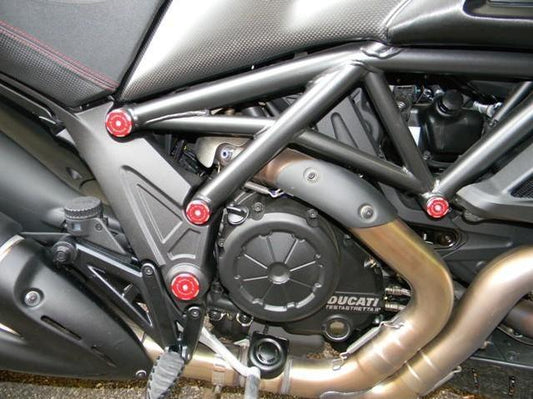TTDV02 - DUCABIKE Ducati Diavel 1200 Frame Plugs – Accessories in the Motoraider Motorcycle Aftermarket Accessories and Parts Online Shop
