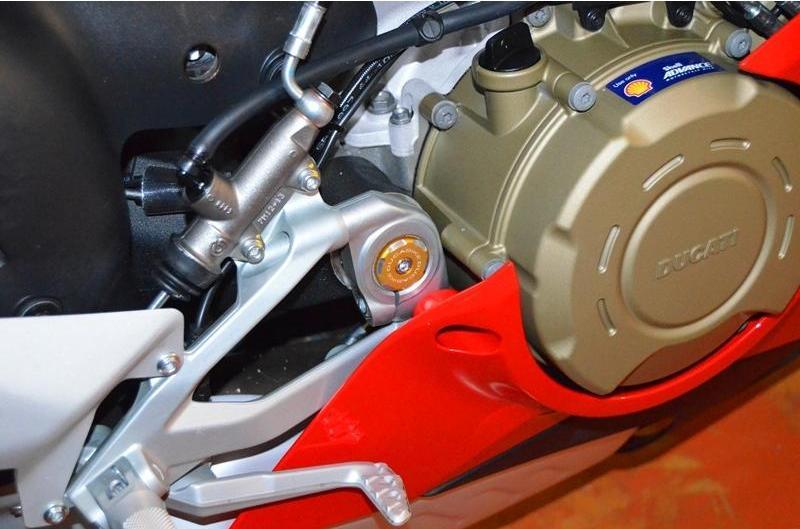 TTF05 - DUCABIKE Ducati Panigale V4 / Streetfighter (18/24) Central Frame Plugs (bi-color) – Accessories in the Motoraider Motorcycle Aftermarket Accessories and Parts Online Shop