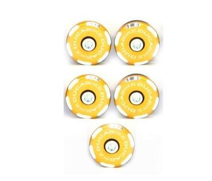TTHM02 - DUCABIKE Ducati Hypermotard 796/1100 Frame Plugs (bi-color) – Accessories in the Motoraider Motorcycle Aftermarket Accessories and Parts Online Shop