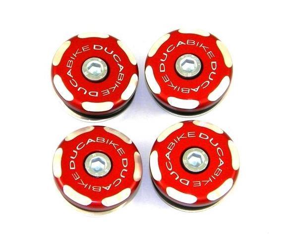 TTM02 - DUCABIKE Ducati Monster Frame Plugs (bi-color) – Accessories in the Motoraider Motorcycle Aftermarket Accessories and Parts Online Shop
