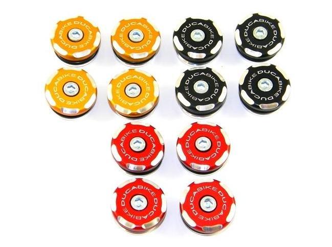 TTMSR02 - DUCABIKE Ducati Monster Frame Plugs (bi-color) – Accessories in the Motoraider Motorcycle Aftermarket Accessories and Parts Online Shop