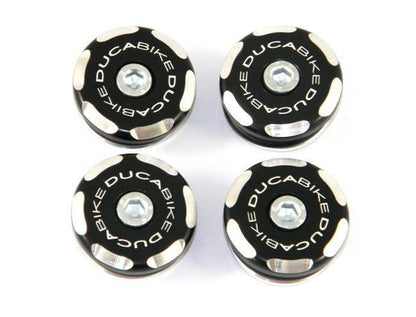 TTM02 - DUCABIKE Ducati Monster Frame Plugs (bi-color) – Accessories in the Motoraider Motorcycle Aftermarket Accessories and Parts Online Shop