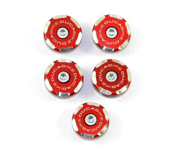 TTMTS02 - DUCABIKE Ducati Multistrada 1000/620/1100 Frame Plugs (bi-color) – Accessories in the Motoraider Motorcycle Aftermarket Accessories and Parts Online Shop