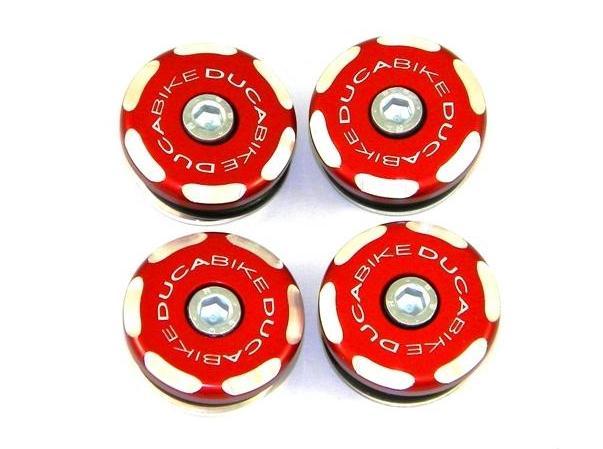 TTSC02 - DUCABIKE Ducati Sport 1000 / GT 1000 Frame Plugs (bi-color) – Accessories in the Motoraider Motorcycle Aftermarket Accessories and Parts Online Shop