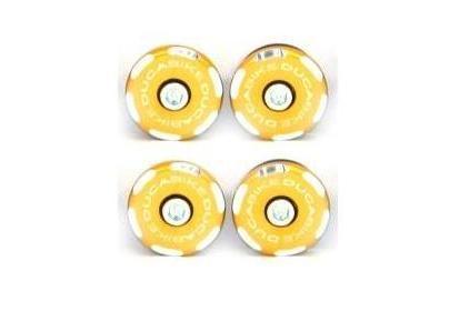 TTDES02 - DUCABIKE Ducati Scrambler Desert Sled Frame Plugs (bi-color) – Accessories in the Motoraider Motorcycle Aftermarket Accessories and Parts Online Shop