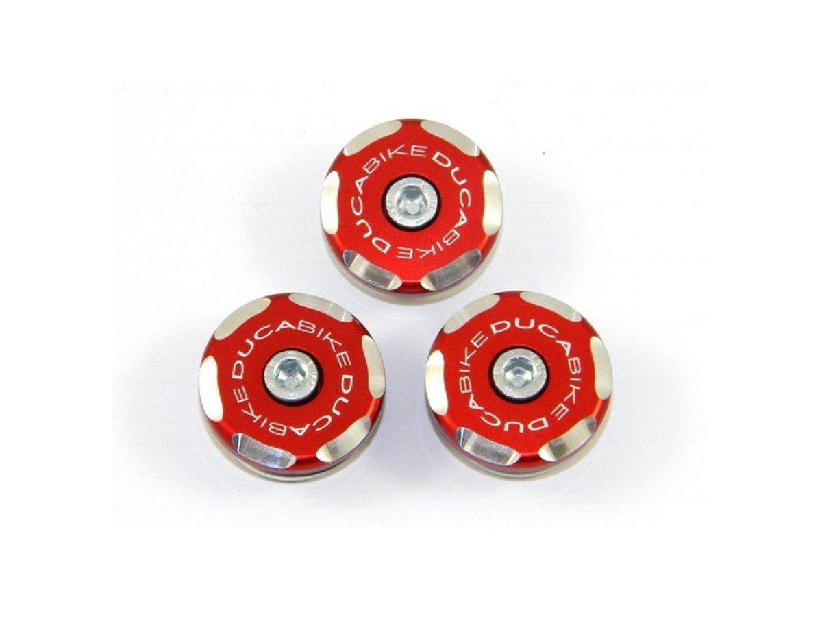 TTSCRA04 - DUCABIKE Ducati Scrambler 1100 Rear Frame Plugs (bi-color) – Accessories in the Motoraider Motorcycle Aftermarket Accessories and Parts Online Shop
