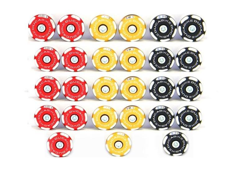 TTSF02 - DUCABIKE Ducati Streetfighter Frame Plugs (bi-color) – Accessories in the Motoraider Motorcycle Aftermarket Accessories and Parts Online Shop