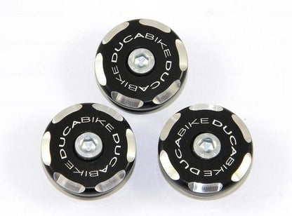 TTST02 - DUCABIKE Ducati Sport Touring Frame Plugs (bi-color) – Accessories in the Motoraider Motorcycle Aftermarket Accessories and Parts Online Shop