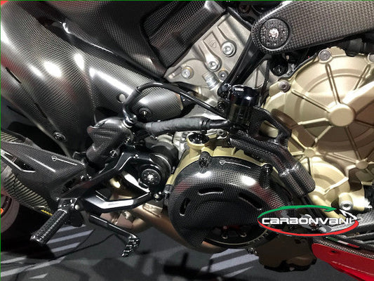 CARBONVANI Ducati Panigale V4 / V4S (20/21) Carbon Rear Oil Tank Holder (for dry clutch) – Accessories in the 2WheelsHero Motorcycle Aftermarket Accessories and Parts Online Shop