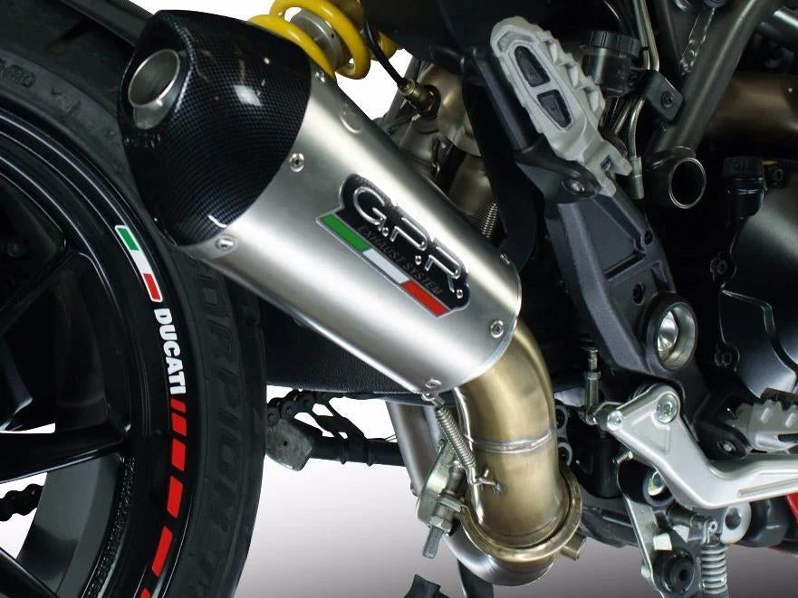GPR Ducati Hypermotard 939 Slip-on Exhaust "GPE Evo 4 Titanium" (EU homologated) – Accessories in the 2WheelsHero Motorcycle Aftermarket Accessories and Parts Online Shop
