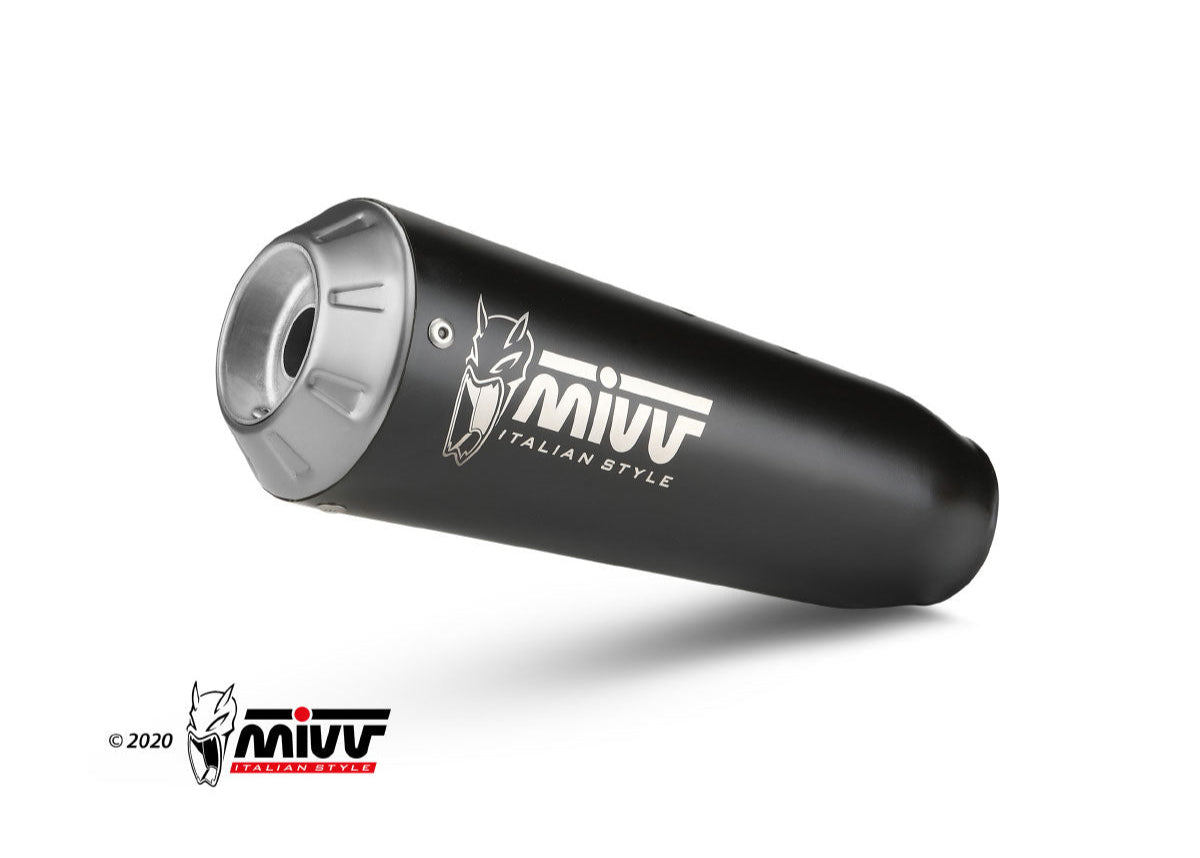 MIVV CF.003 CF MOTO 700CL-X ( 2023+ ) Slip-on Exhaust "X-M1" (black; approved) – Accessories in the 2WheelsHero Motorcycle Aftermarket Accessories and Parts Online Shop