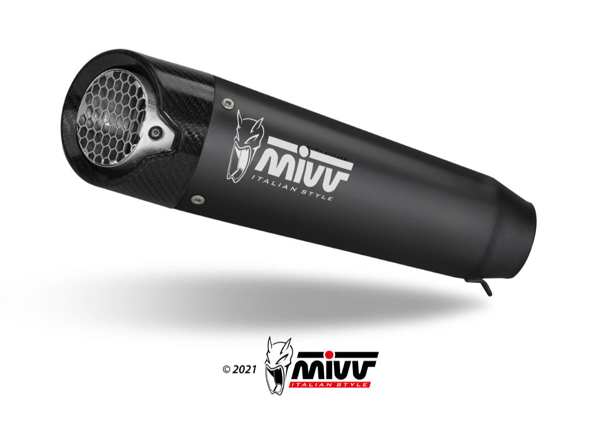 MIVV V.004 MV AGUSTA BRUTALE 800 / RR (2017+) Slip-on Exhaust "X-M5" (black; not approved) – Accessories in the 2WheelsHero Motorcycle Aftermarket Accessories and Parts Online Shop