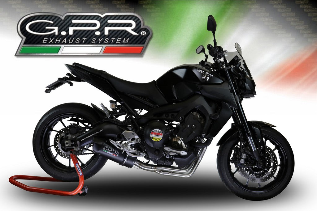 GPR Yamaha MT-09 (17/20) Full Exhaust System "Furore Evo 4 Nero" (EU homologated) – Accessories in the 2WheelsHero Motorcycle Aftermarket Accessories and Parts Online Shop