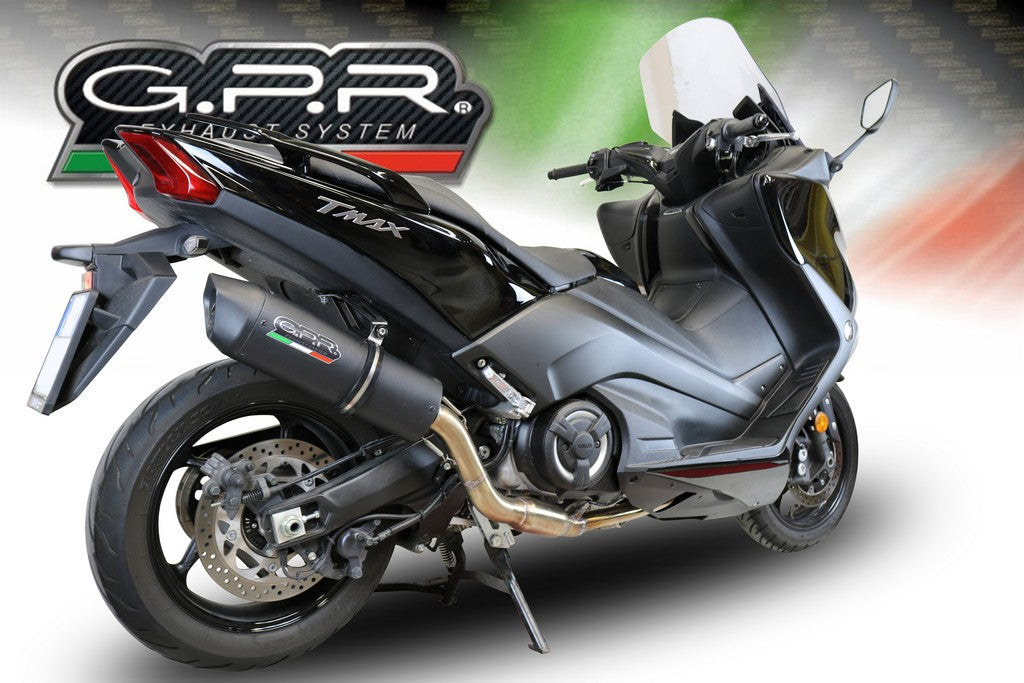 GPR Yamaha T-MAX 530 (12/19) Full Exhaust System "Furore Nero" (EU homologated) – Accessories in the 2WheelsHero Motorcycle Aftermarket Accessories and Parts Online Shop