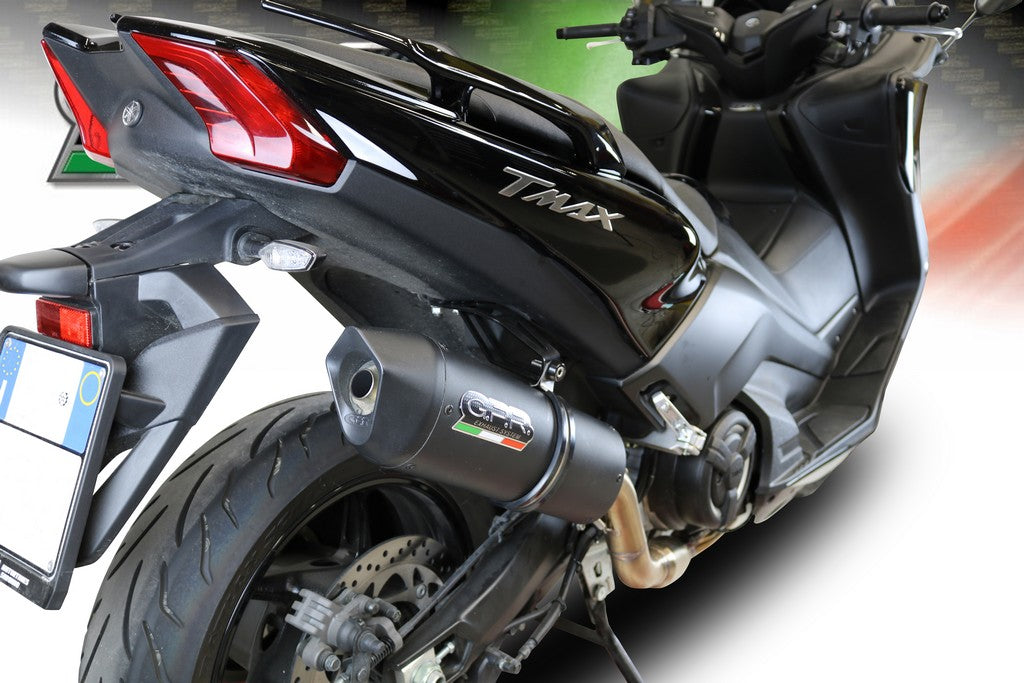 GPR Yamaha T-MAX 530 (12/19) Full Exhaust System "Furore Nero" (EU homologated) – Accessories in the 2WheelsHero Motorcycle Aftermarket Accessories and Parts Online Shop