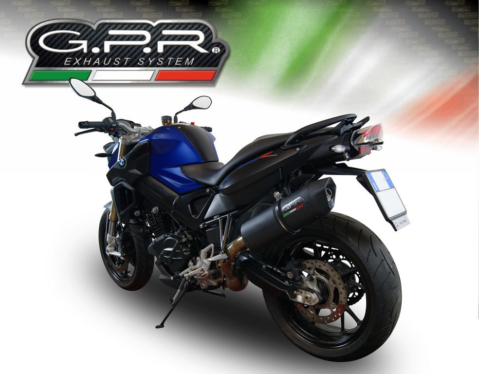 GPR BMW F800R (09/14) Slip-on Exhaust "Furore Nero" – Accessories in the 2WheelsHero Motorcycle Aftermarket Accessories and Parts Online Shop